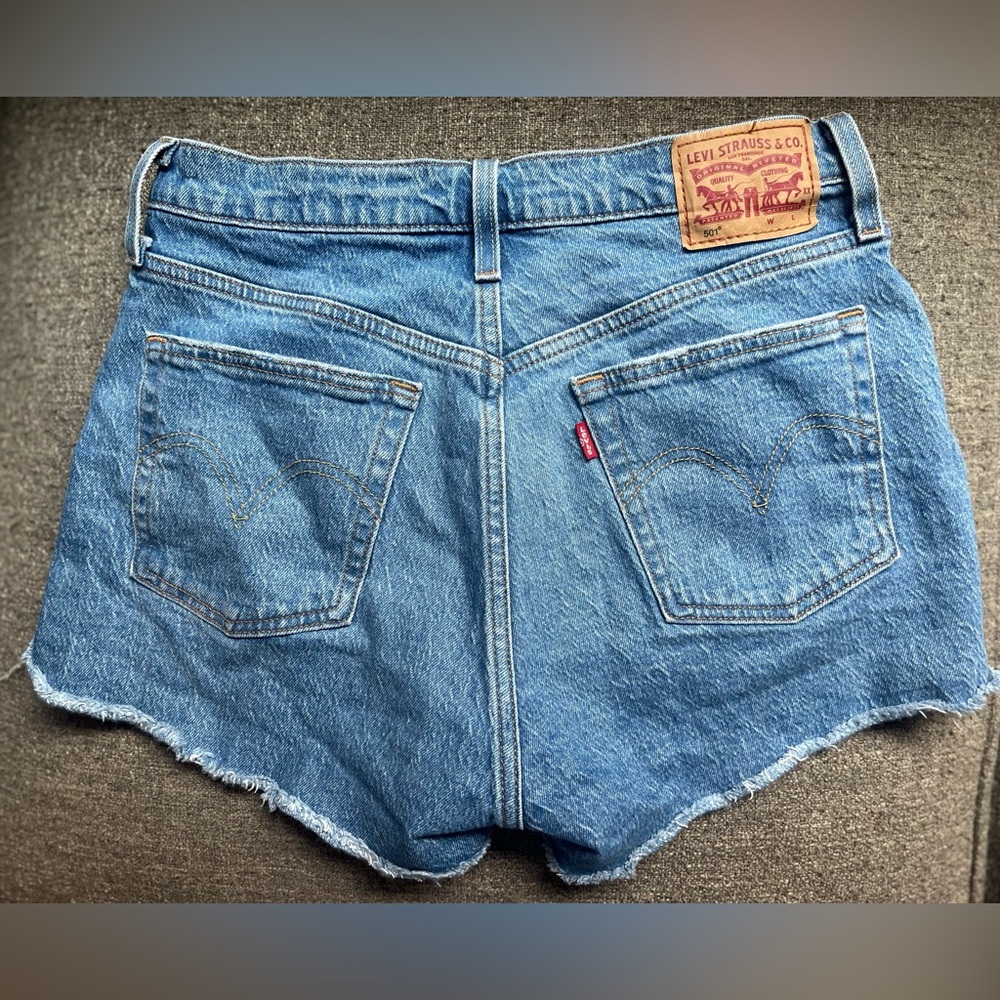 Levi's 501 High Rise Denim Shorts